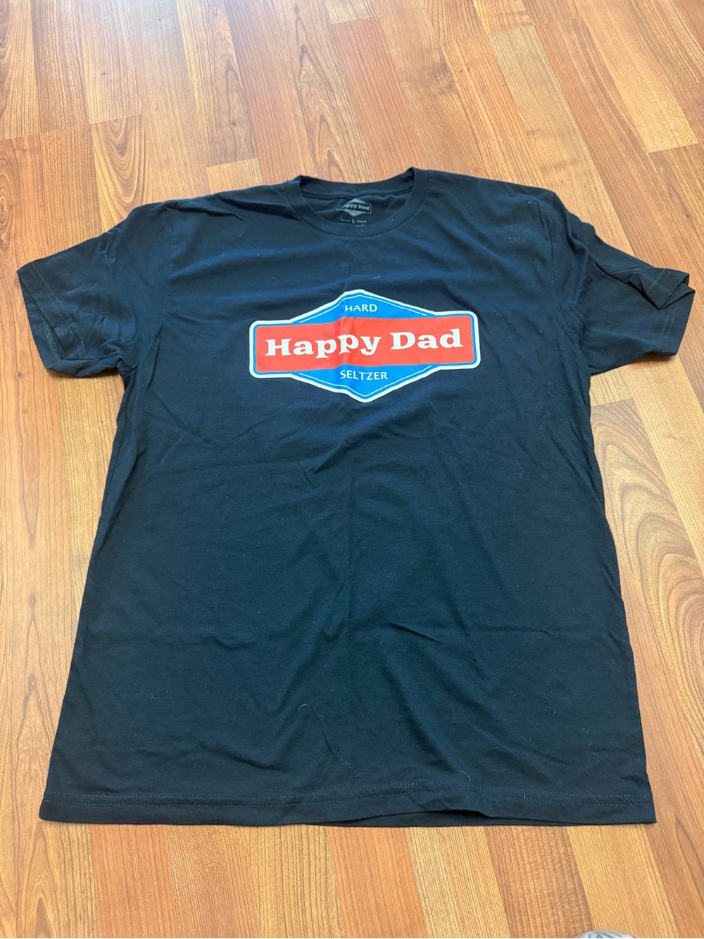 Happy Dad Black Graphic Tee
